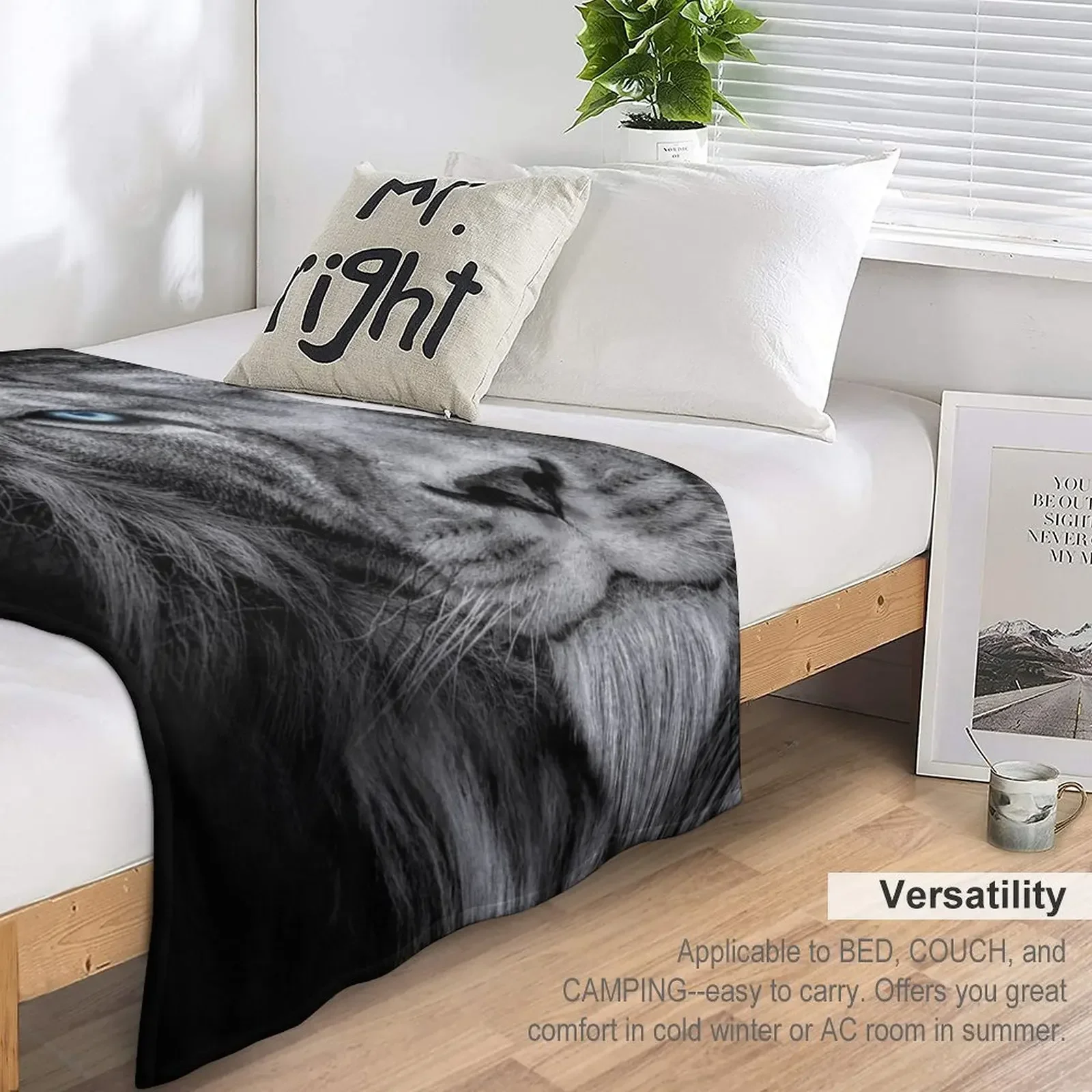 Новый Африканский Мужской лев животное из дикой природы черно-белое но с