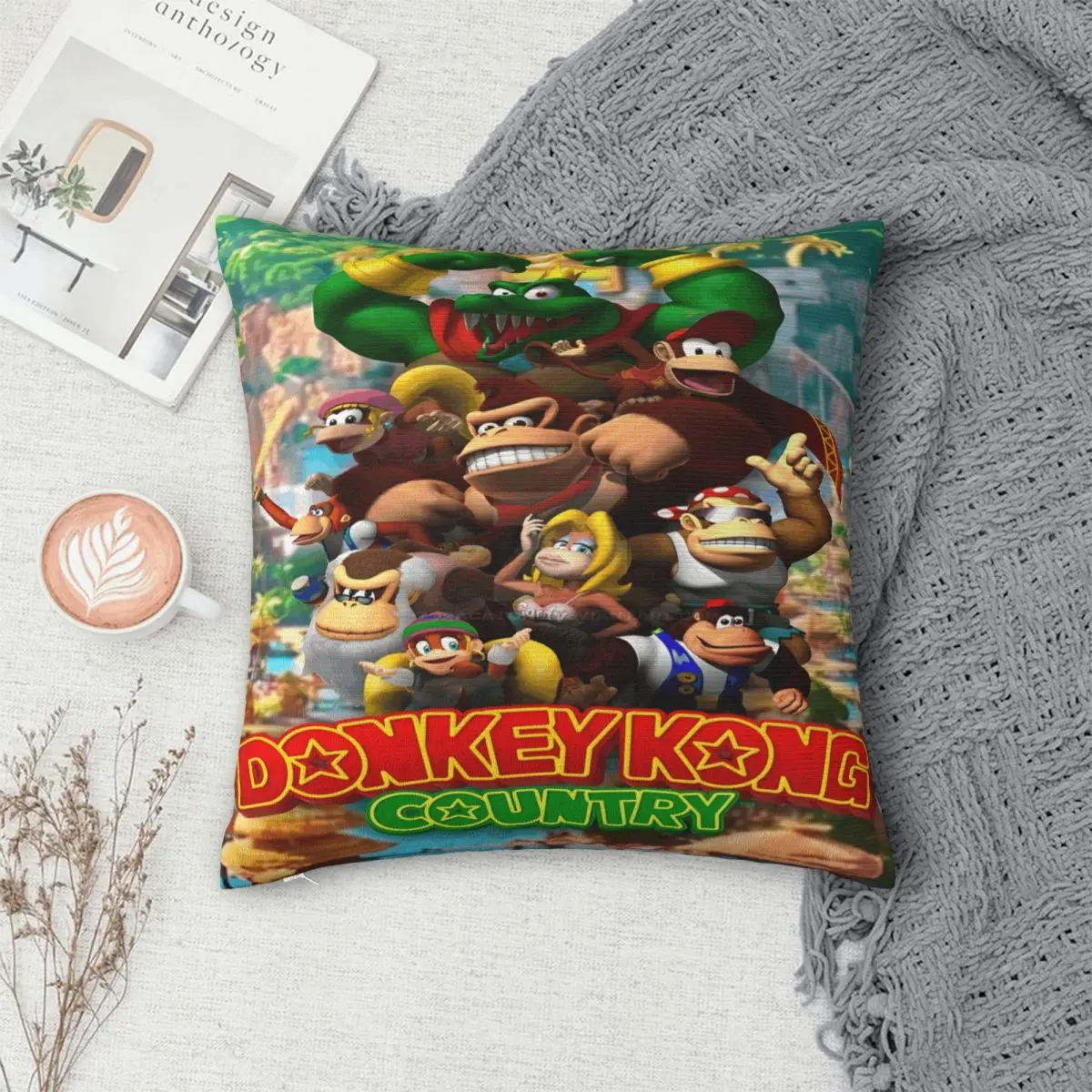 Наволочка для игры Donkey Kong Bananza, чехол для подушки с принтом, наволочка для подушки, декор для сидения, квадратный, разные размеры (art.: 3920d06eedcc4) - 3920d06eedcc4