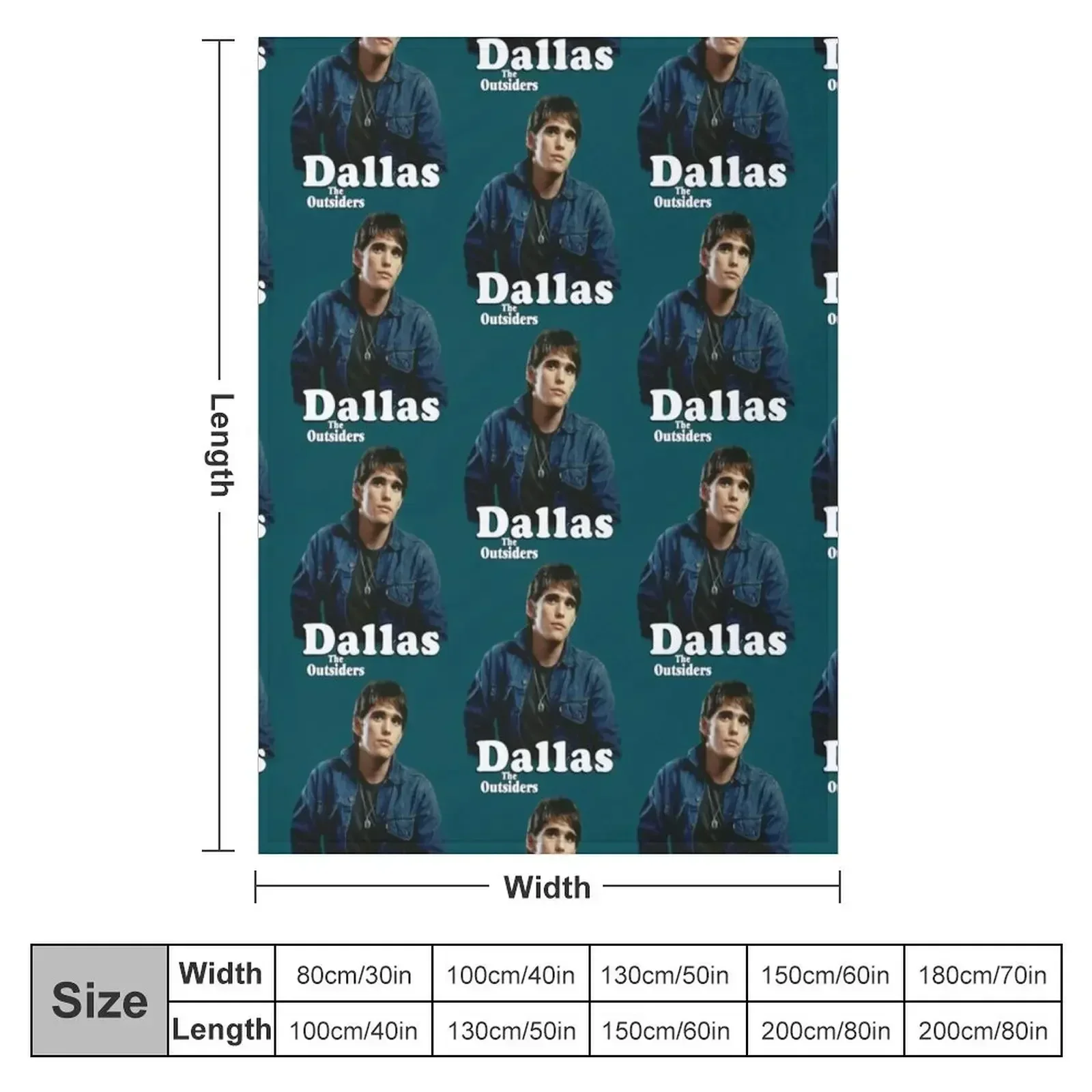 Декоративное одеяло Dallas Winston (The Outsiders) в стиле аниме тонкие одеяла для ребенка