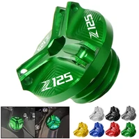motorcycle engine oil cup cover oil filler drain plug sump nut cap for kawasaki z125 z 125 2015 2016 2017 2018 2019 2020 2021