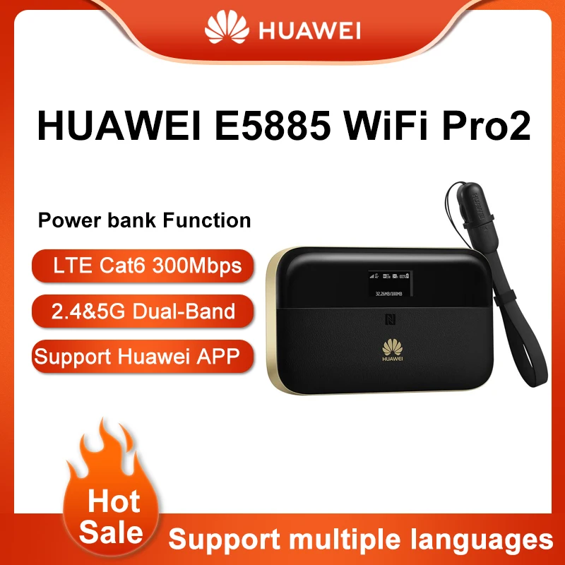 Unlocked HUAWEI Wifi 2 pro E5885Ls-93a Huawei Accompanying Triple Network 4G Portable MiFi Wireless Internet Treasure