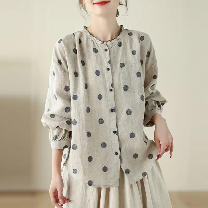 Женские повседневные рубашки с длинным рукавом Новое поступление 2024 весенние