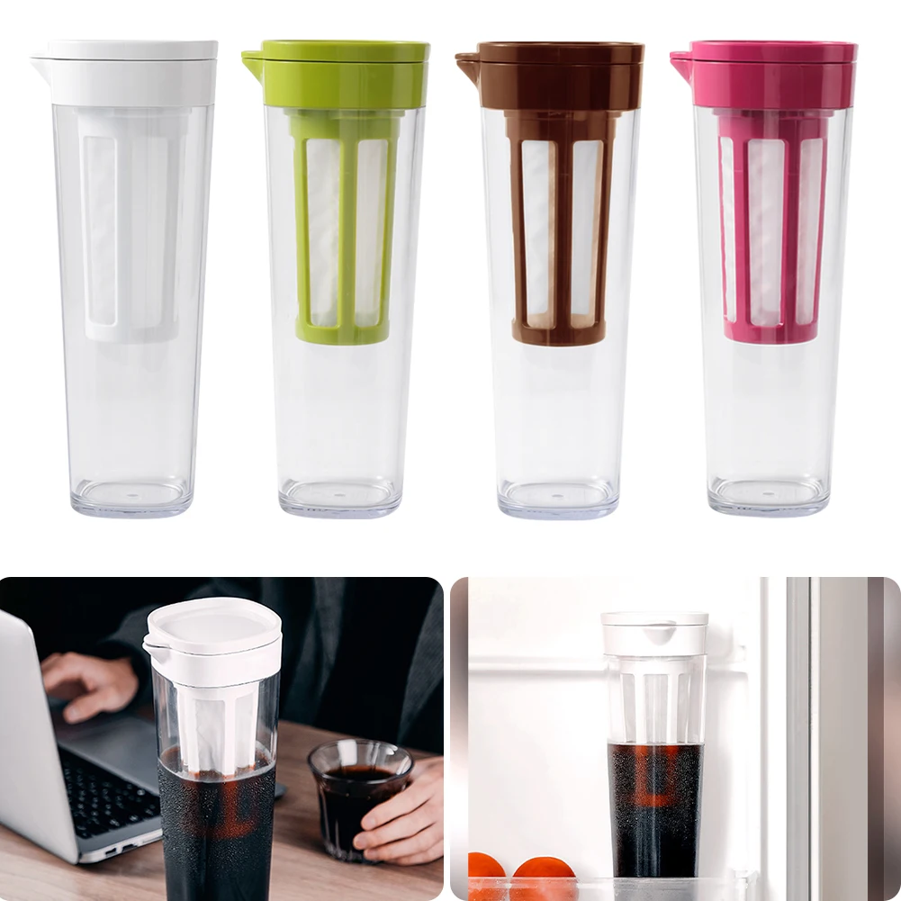 

1100ML Cold Brew Iced Coffee Maker Heat-Resistant Ice Drip Maker Pots Cold Tea Bottle Sealed Ice Espresso Filter Bottle