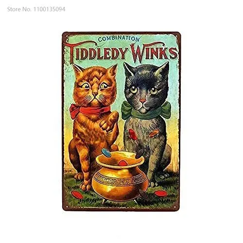 

Metal Sign Beware of Dog Cat is Shady Caution Warn Cute Tin Sign Easter Decoration Best Gift for Parents and Friends Family Cafe