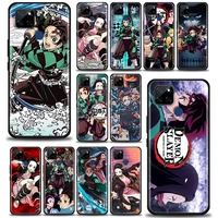 japan manga anime demon slayer for realme c1 c2 c21y c25 c12 case soft back cover phone cases for oppo realme gt 5g 2 neo2 coque