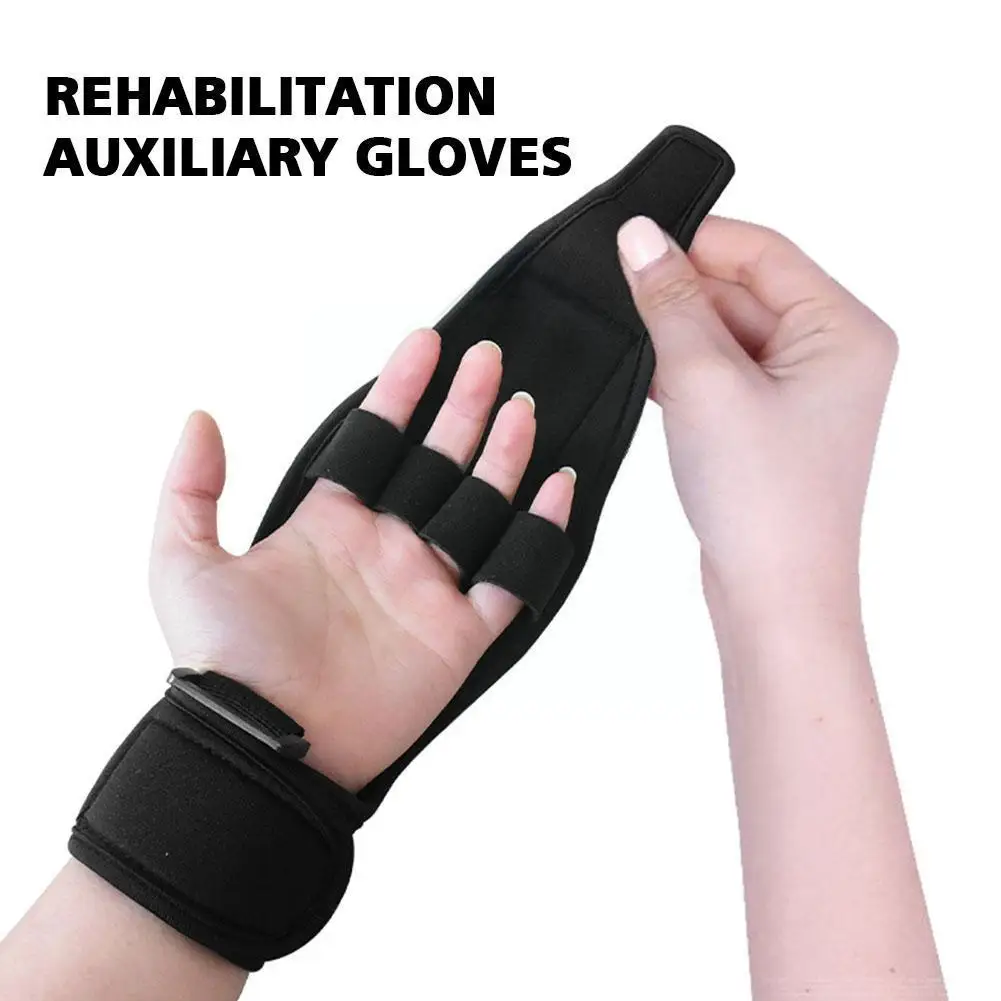 

1 шт. противоскользящие перчатки для тренировки рук при гемиплегии, реабилитация, вспомогательные медицинские перчатки, уход F1V5
