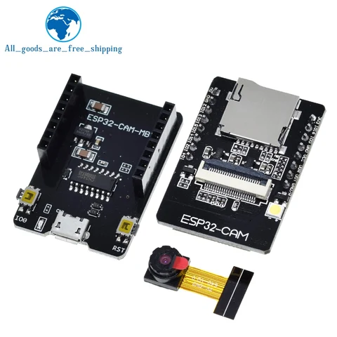 TZT ESP32-CAM-MB WIFI ESP32 CAM Bluetooth-плата с камерой OV2640 MICRO USB для последовательного порта CH340G Nodemcu