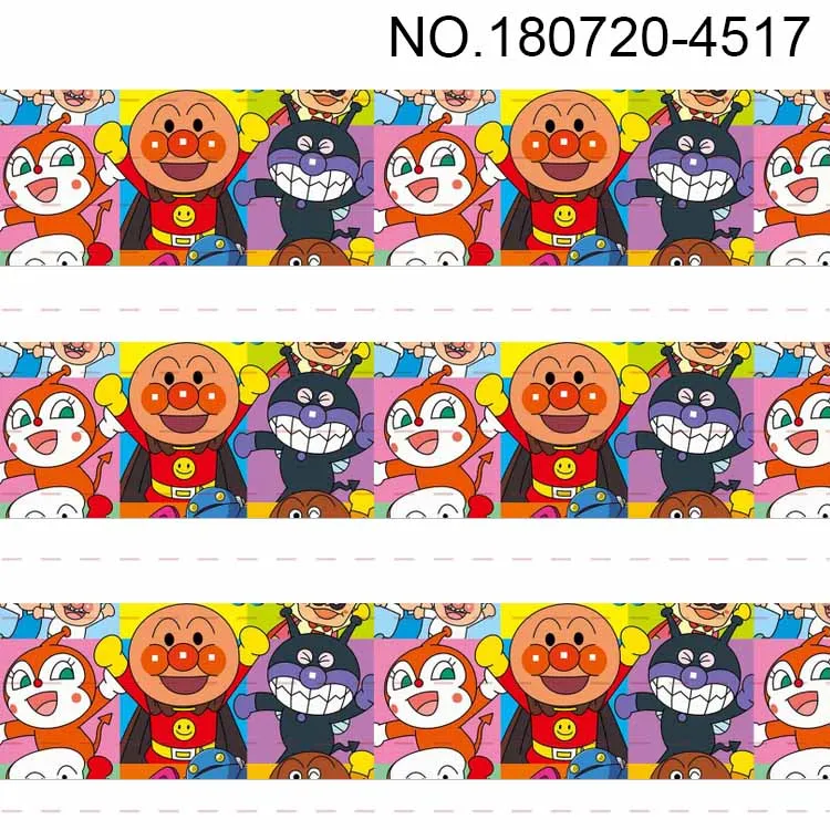 

Anpanman Grosgrain Ribbon Cartoon Character Printed 10yards Ribbon Wholesale