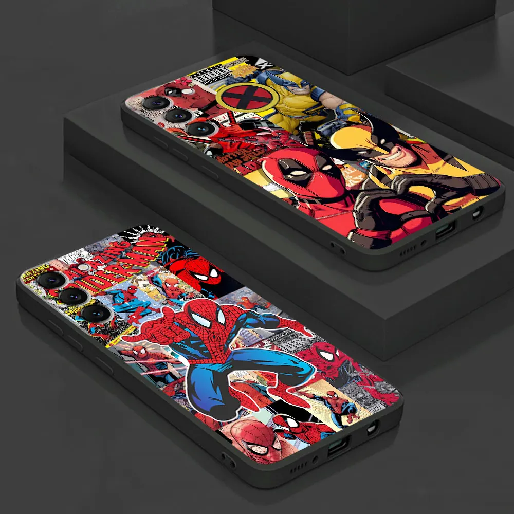 Чехол для телефона Marvel Spiderman Deadpool Samsung Galaxy Note 20 10 Plus 8 9 S10 4G S9 S8 S10e Lite противоударный