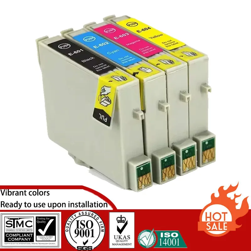 Совместимый картридж для Epson T0601 0601-0604 подходит Stylus C88/CX3800/CX3810/CX4200/CX4800/CX5800F/CX7800