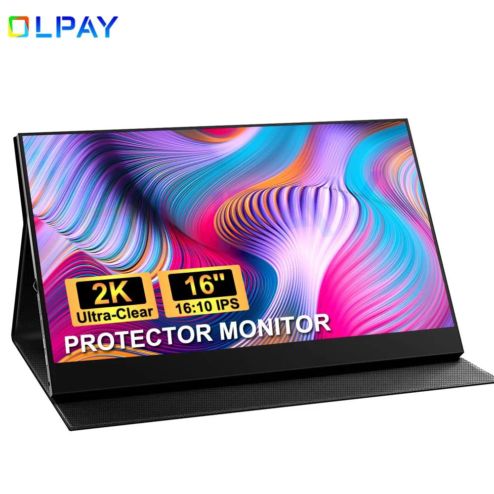 portable monitor 16 2560x1600 2k hdr gaming monitor laptop computer display hdmi usb c ips screen ultra slim for pc mac ps 4 5 free global shipping
