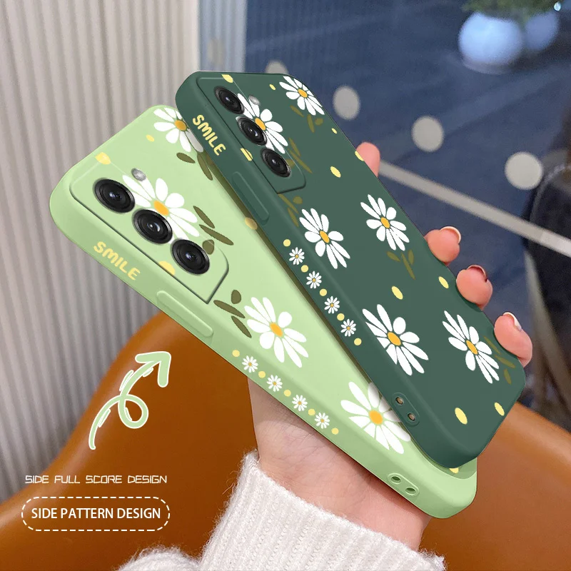 

Flowers Silicone Case For Samsung Galaxy S22 S21 S20 FE S10 Note 20 10 Plus A72 A52 A42 A32 Ultra Thin Soft Phone Cover Case