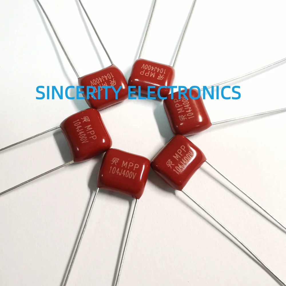 10 шт./лот CBB21 104J400VDC 0.1uF400V 100nF400V шаг 7 5 мм Металлизированный Полипропиленовый