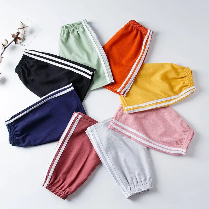 

Kids Teenager Loose Trousers 2-12Y Childrens Summer Pants Anti-mosquito Highly Resilient Boys Girls Harem Refrigerator Pants