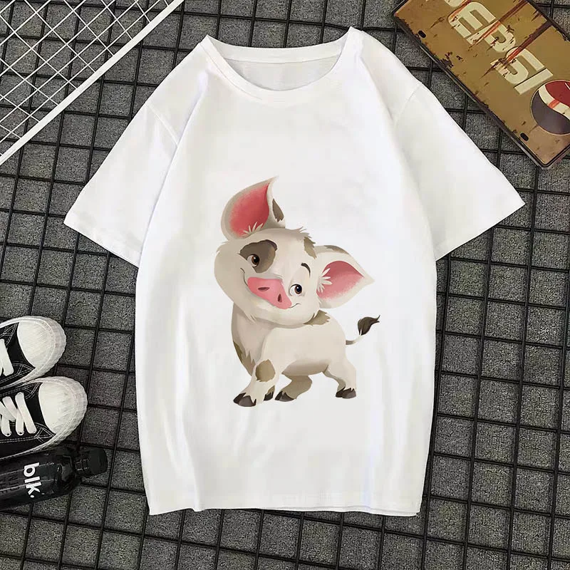 

Cute pig printed t-shirt kawaii Thin section tshirt female New summer fashion hipster Harajuku Women T shirt Tops clothing
