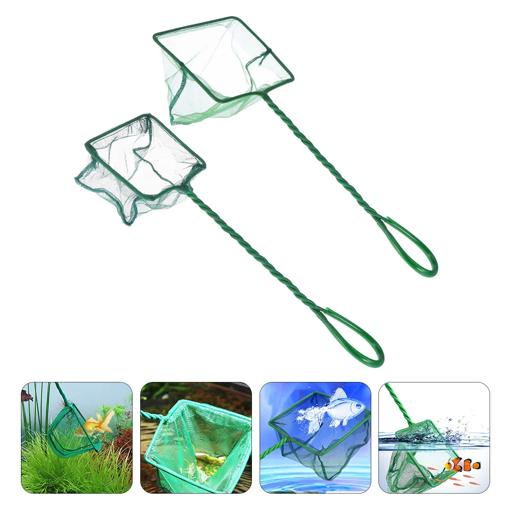 

Accessories Girls Fish Tank Fishing Net Landing Long Handle Pole Aquarium Child