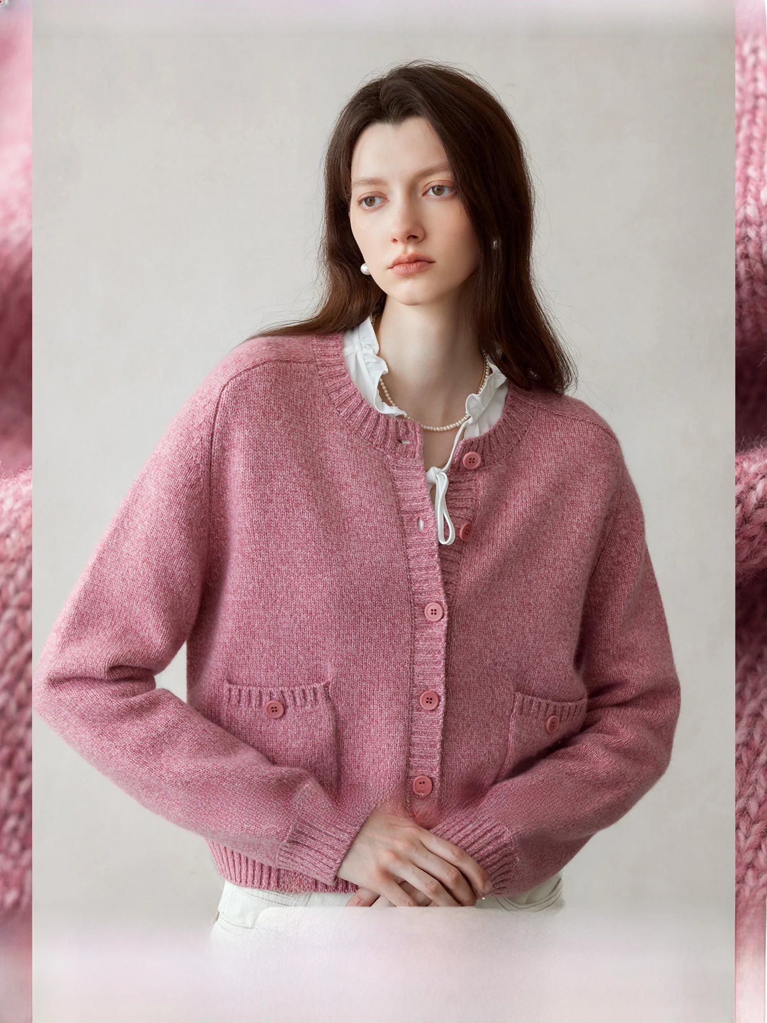 В наличии Возврат [Цветная сетка Xinghe] Смешанный шерстяной кашемировый слегка