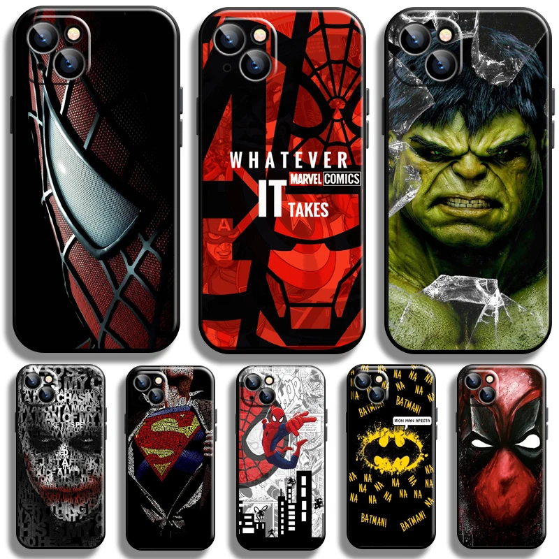 

Marvel Avengers For Apple iPhone 13 12 11 Pro 12 13 Mini X XR XS Max SE 5 6 6s 7 8 Plus Phone Case Black Funda TPU