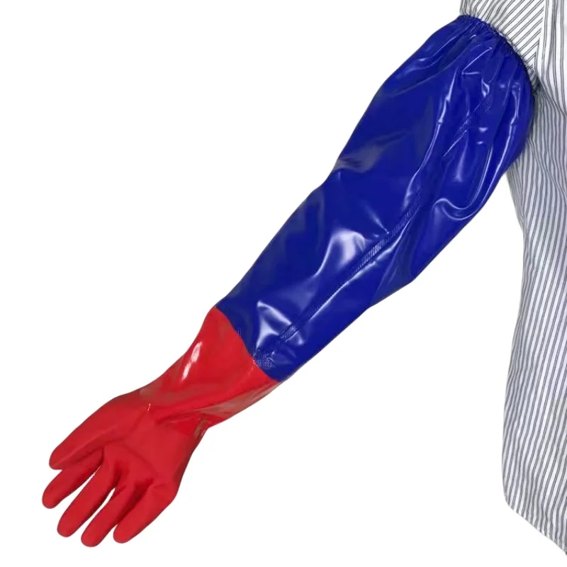 Водонепроницаемые и теплые резиновые перчатки утолщенные износостойкие