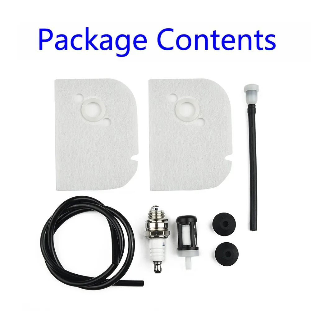 

Air Filter Fuel Filter Fuel Line Grommet Service Kit For STIHL 009 009L 010 011 012 Chainsaw With Spark Plug Fuel Line