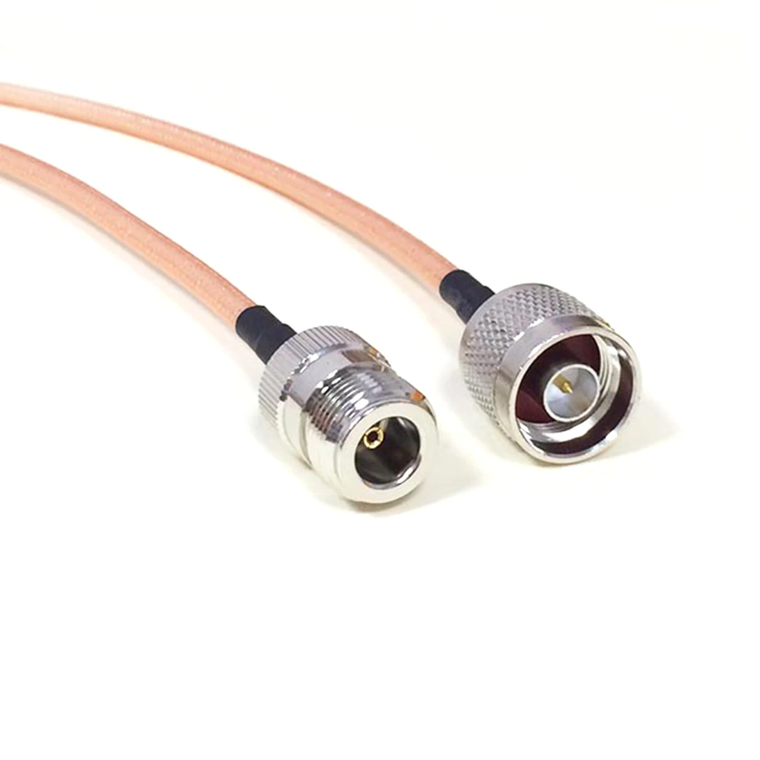 Фото Кабель-адаптер N-типа (штекер-штекер/гнездо-гнездо) RF Pigtail RG400, 50 см/100 см, с низкими потерями, для беспроводных модемов Wi-Fi №2