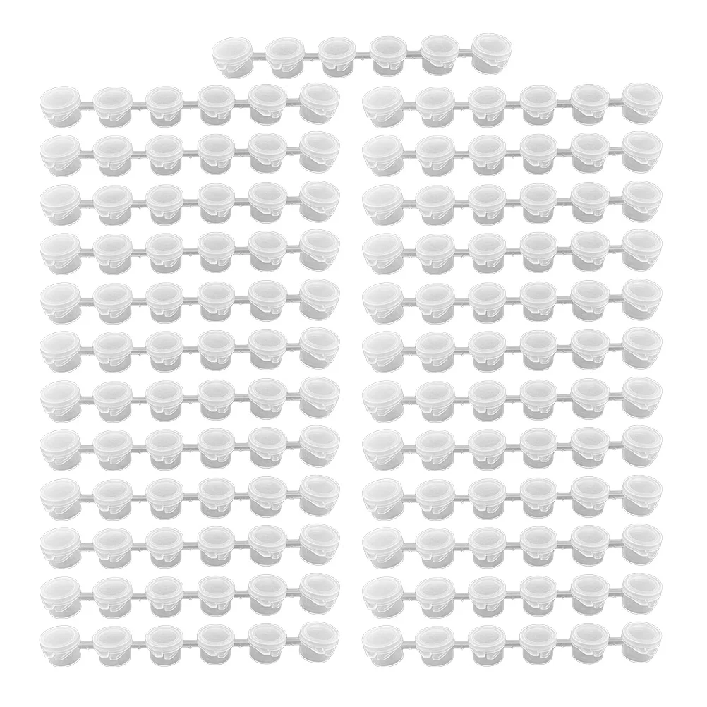 

25 Pcs Empty Box Pigment Case Glass Container Lid Watercolor Holder Small Plastic