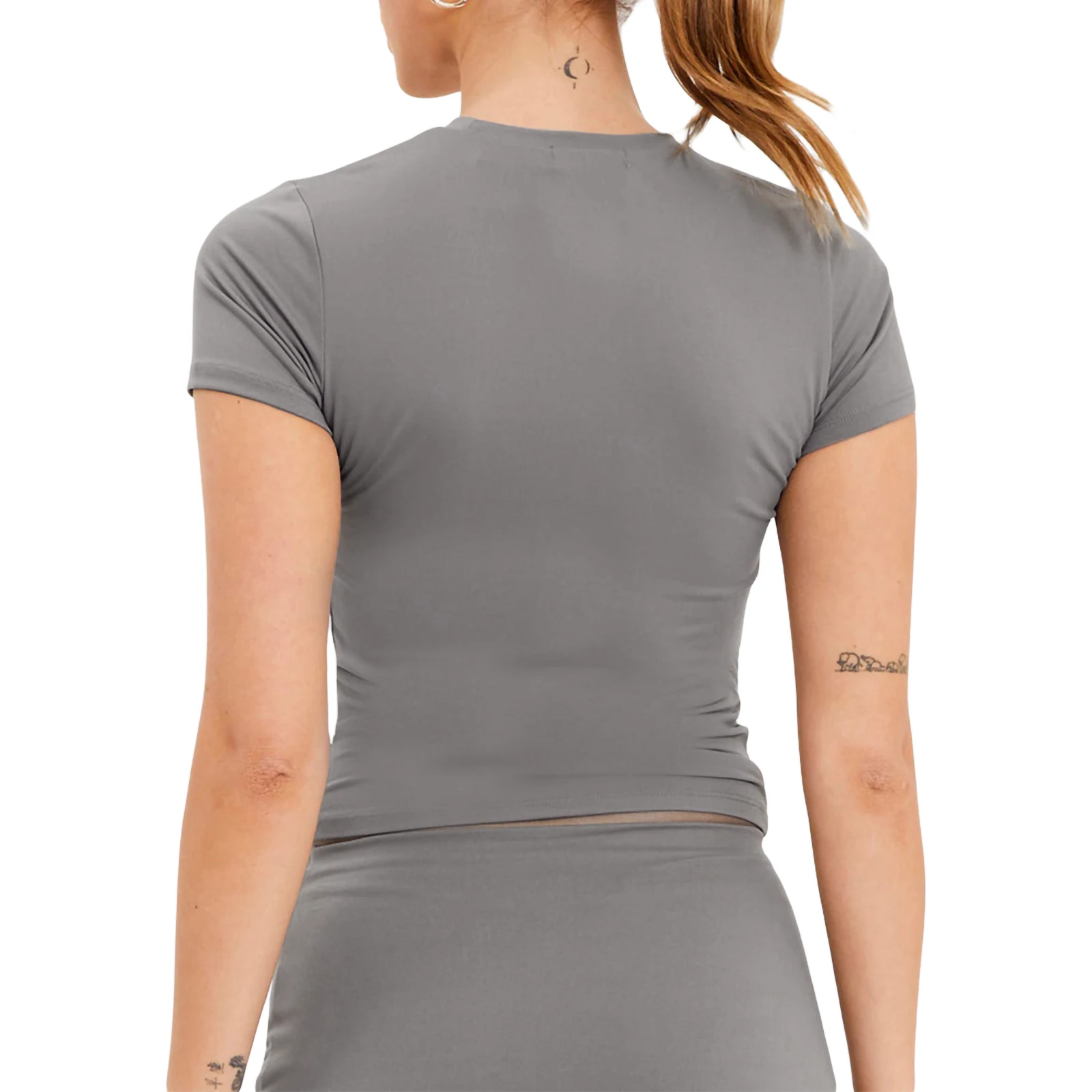 Летняя винтажная Женская Повседневная футболка для малышей уличная одежда