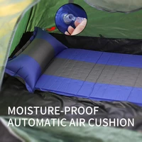 inflatable sleeping pad with air pillow camping inflatable mattress outdoor hiking inflating bed air mattress for tent camp