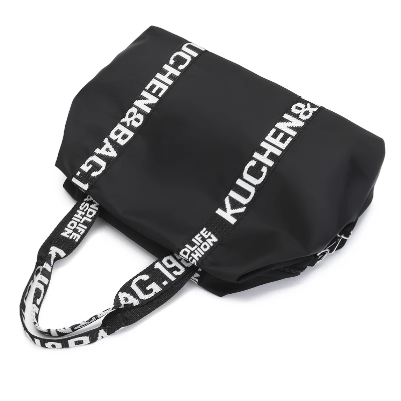 Hot Selling Bright Travel Handbags Waterproof Oxford Shoulder Bag For Women Men Large Capacity Girls Tote Street Shopping Bag