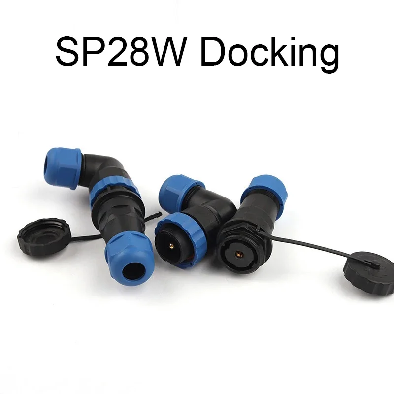 

SP28 Butt Elbow IP68 Waterproof Connector 2/3/4/5/6/7/9/10/12/14/16/19/22/24/26 Pin Aviation Connector Male Female Plug Socket