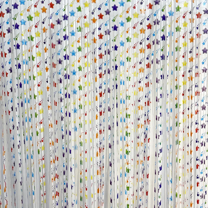 2 упаковки занавеска с бахромой и принтом звезд вечерние фон для вечеринки м