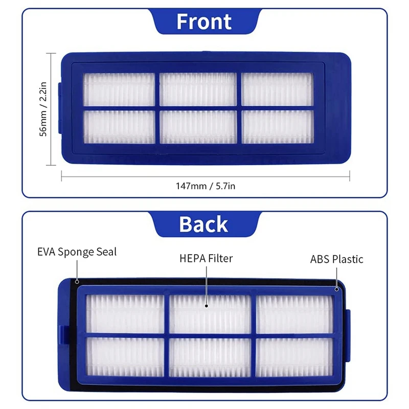 Сменные фильтры для Eufy Robovac 11S Max 15C 30C G30 Edge Hybrid Verge G10 G20