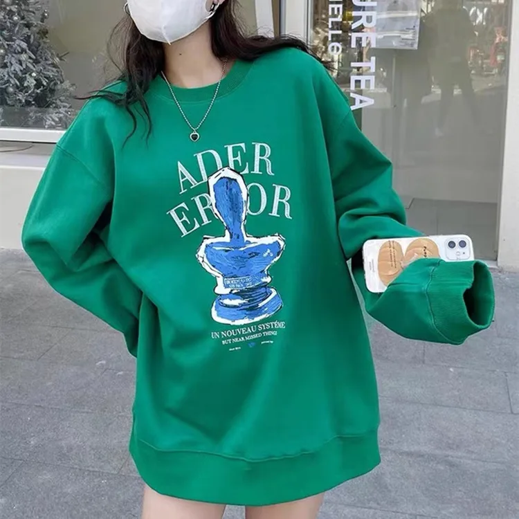 

2022 Adererror Oversized Pullover Adered Winter Men Women Portrait Trophy Sweatshirt Streetwear Errored Embroidery Hoodies WY509