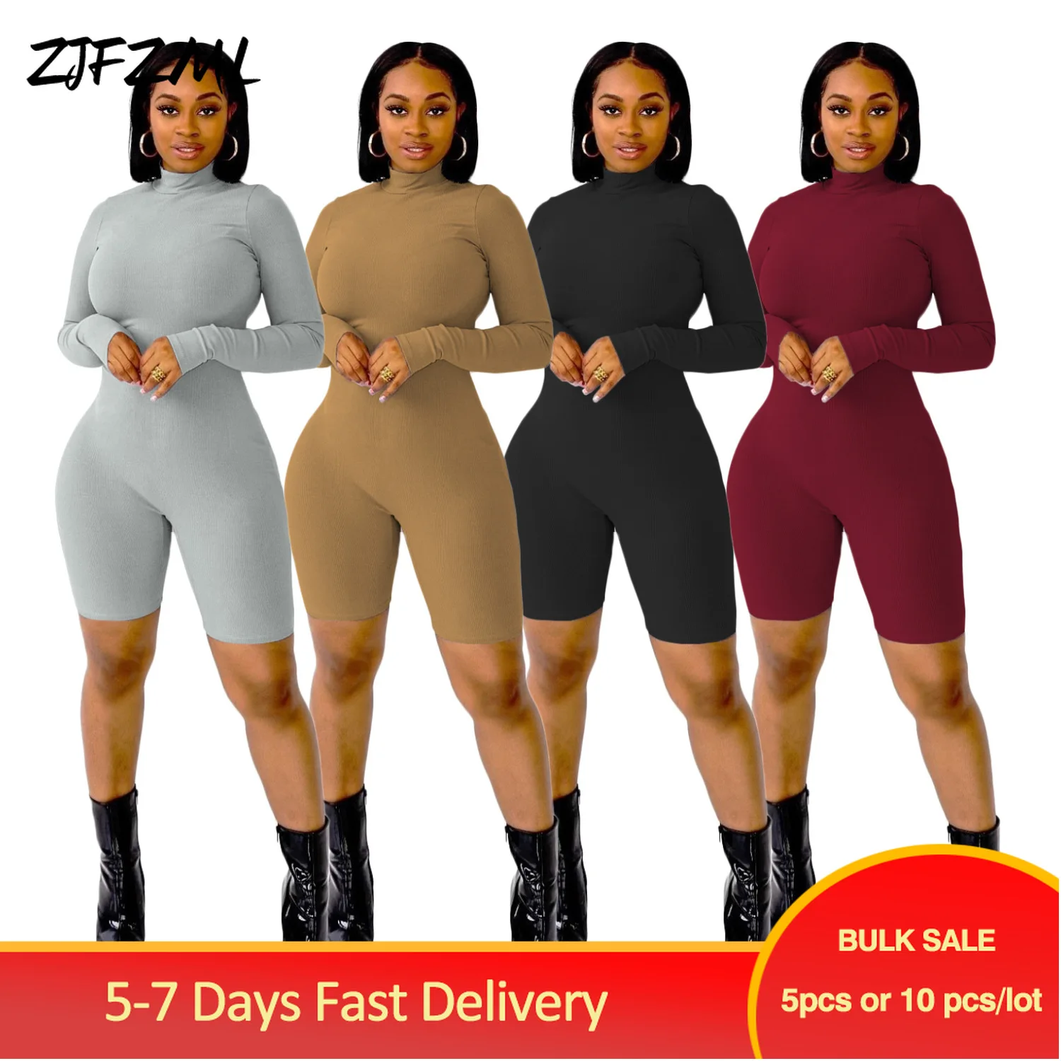 

Bulk Items Wholesale Lots Casual Stretchy Fitness Rompers Womens Jumpsuit Streetwear Full Sleeve High Waisted Sportswear Outfits