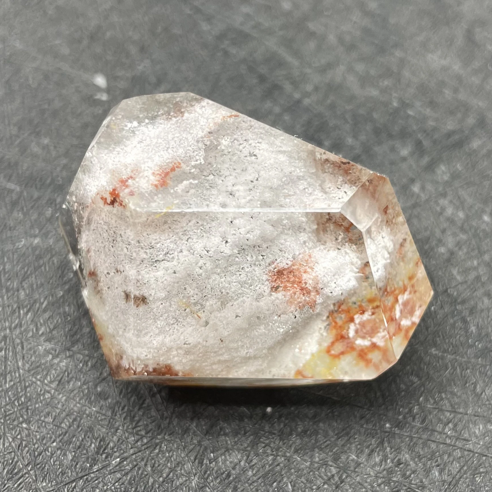 50 г Натуральный Зеленый Фантом бесплатно форма хрустальный камень украшение