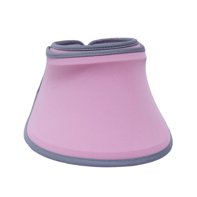

Fashion Unisex Pink Sun Face Shade Custom Sun Visor Hat UV Protection