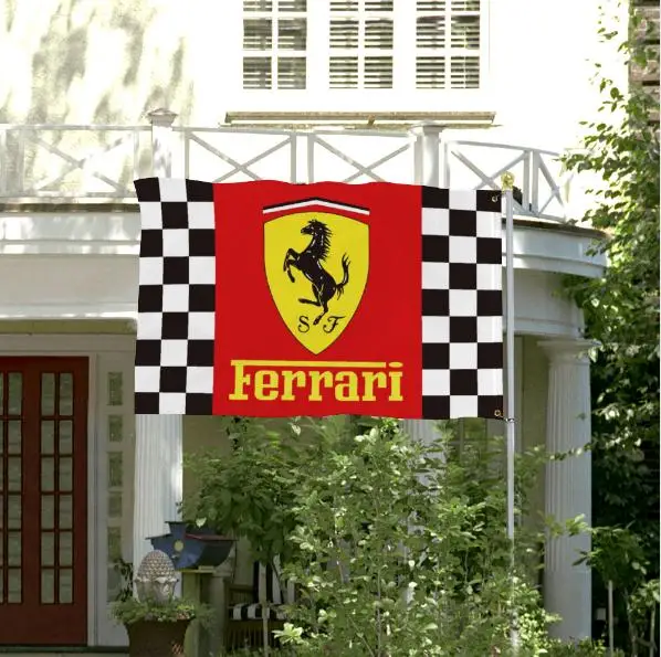 Ferrari 3*5 футов (90 см * 150 см) полиэстер флаг MLS баннер украшение для мотоцикла