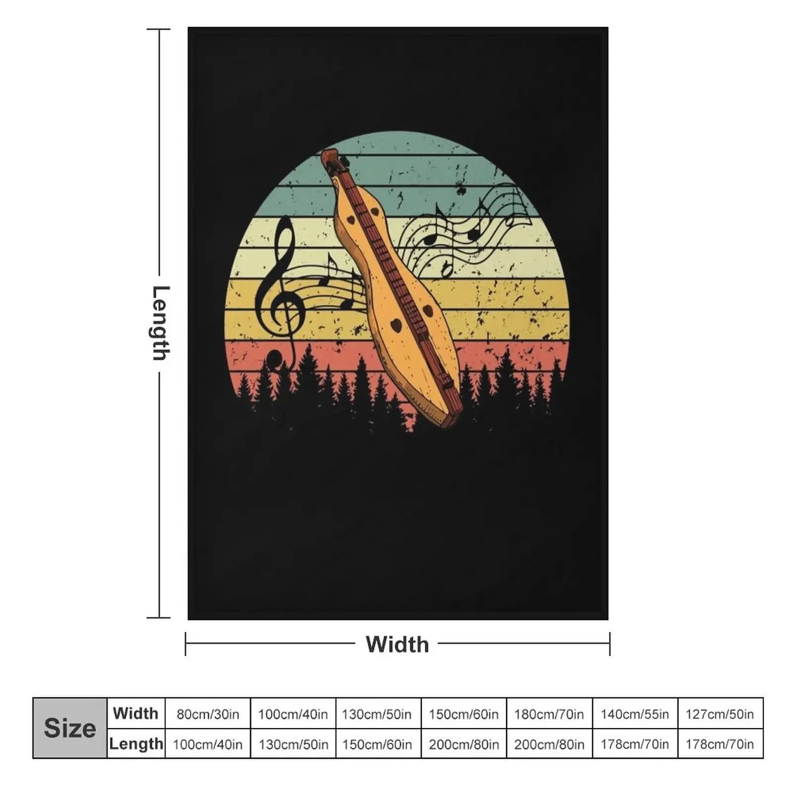 Dulcimer инструмент плед одеяло кровать пользовательские декорации одеяла