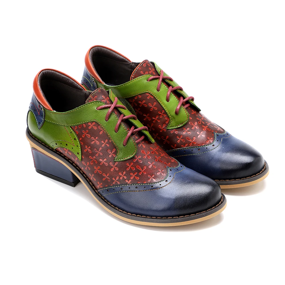 

2022 Best Quality Brown New retro women's shoes embroidered ethnic style women shoes EU36-EU42