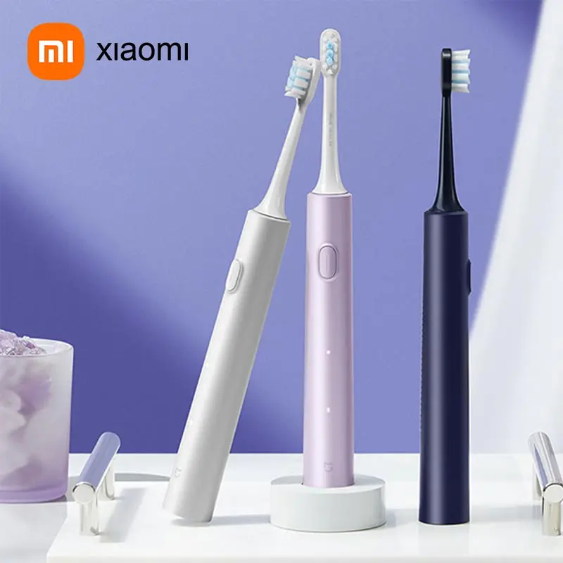 

Xiaomi Mijia T302 Звуковая электрическая зубная щетка 360 ° Беспроводная индукционная зарядка IPX8 Водонепроницаемый комплект для отбеливания зубов в полости рта