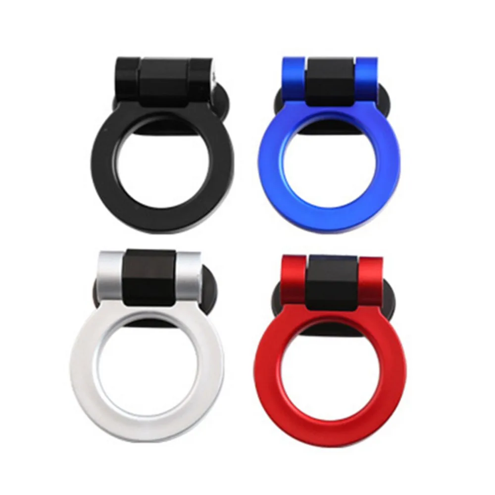 

New Car Styling Trailer Hooks Sticker Decoration Car Auto Rear Front Trailer Simulation Racing Ring Vehicle Towing Hook Hot