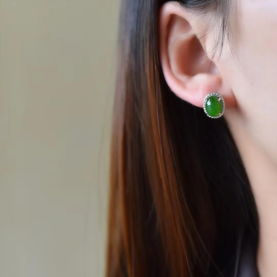 Серьги-подвески 12161 # с инкрустацией в старинном стиле