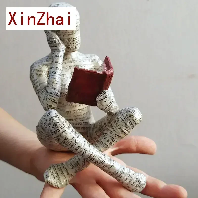 Полимерная Статуэтка для чтения Vilead статуэтка абстрактного искусства домашнее