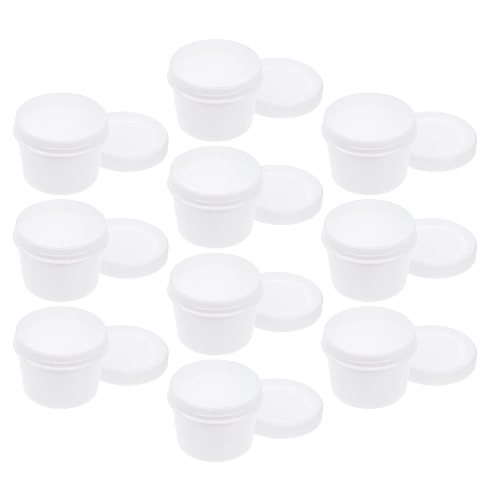 

1 Set 10Pcs 100g Dessert Yogurt Cups Practical Ice Cream Containers with Lids