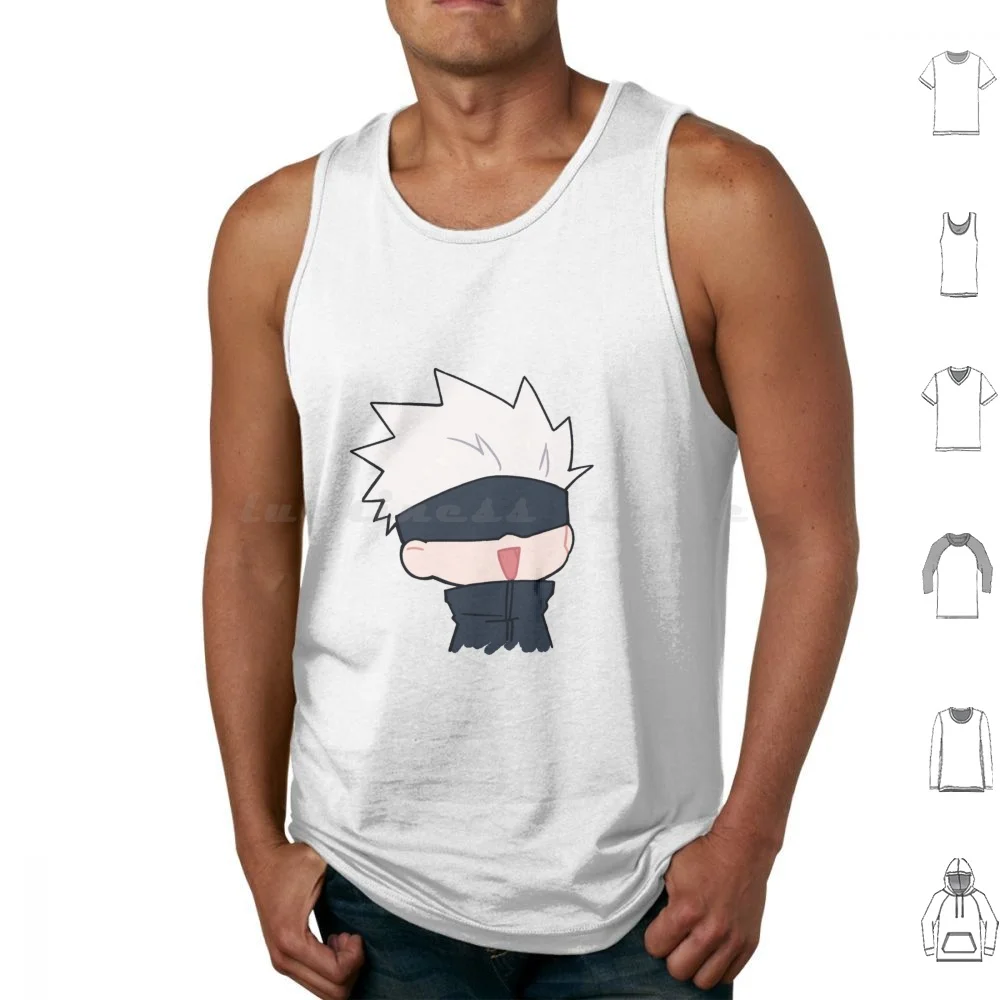 

Хлопковые майки Chibi Gojo с принтом, хлопковые майки для игры в манга juji Itadori