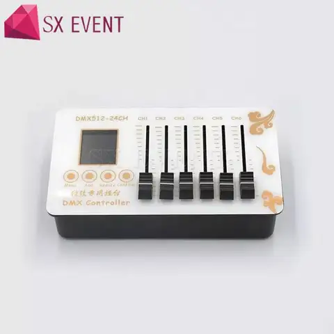 Миниатюрный сенсорный контроллер dmx с ЖК-дисплеем, перезаряжаемый маленький контроллер dmx для сценического освещения, co2 машина