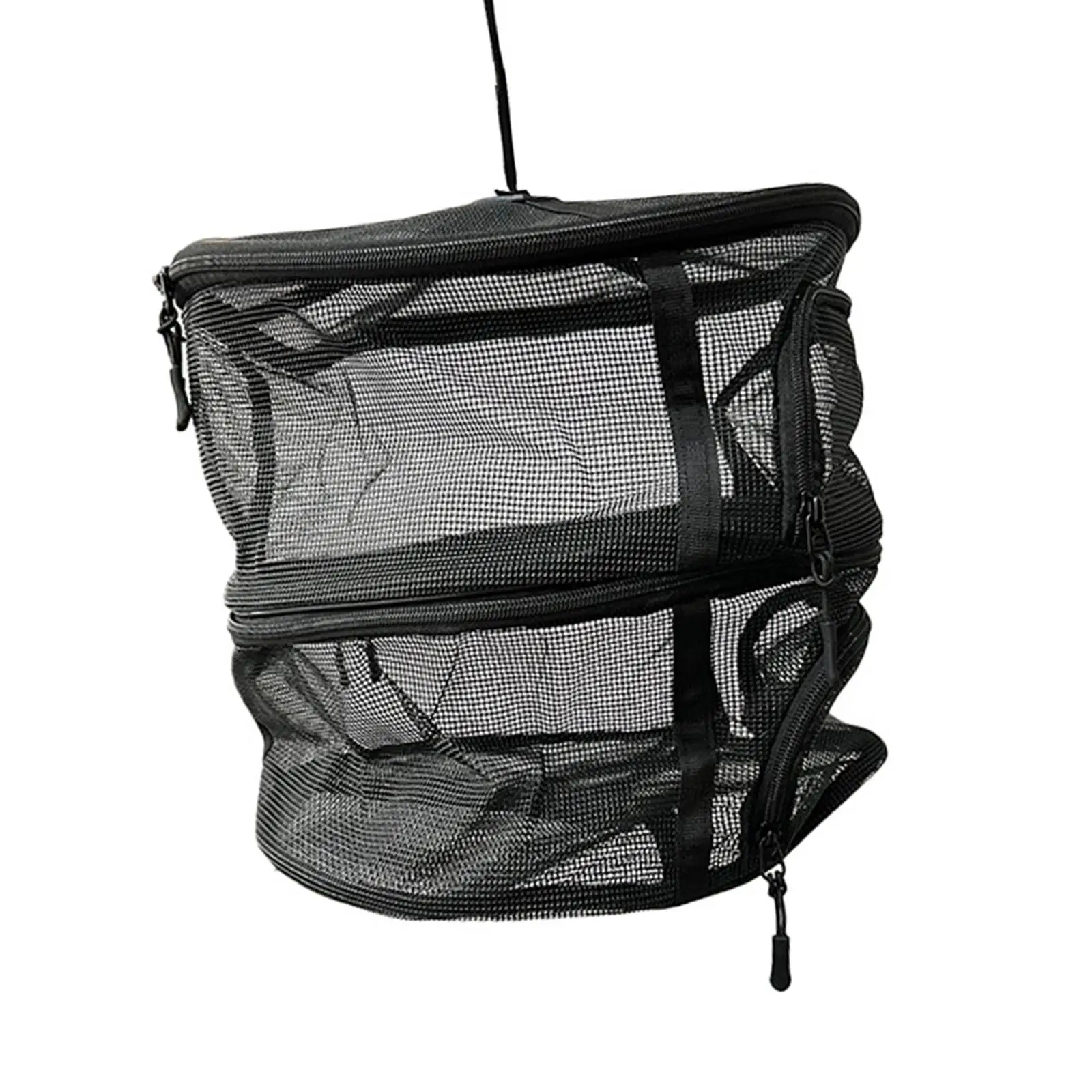 2 Layer Drying Rack, Foldable Hanging Mesh Drying Net, Hanging Mesh Net for Plants Seeds and Buds