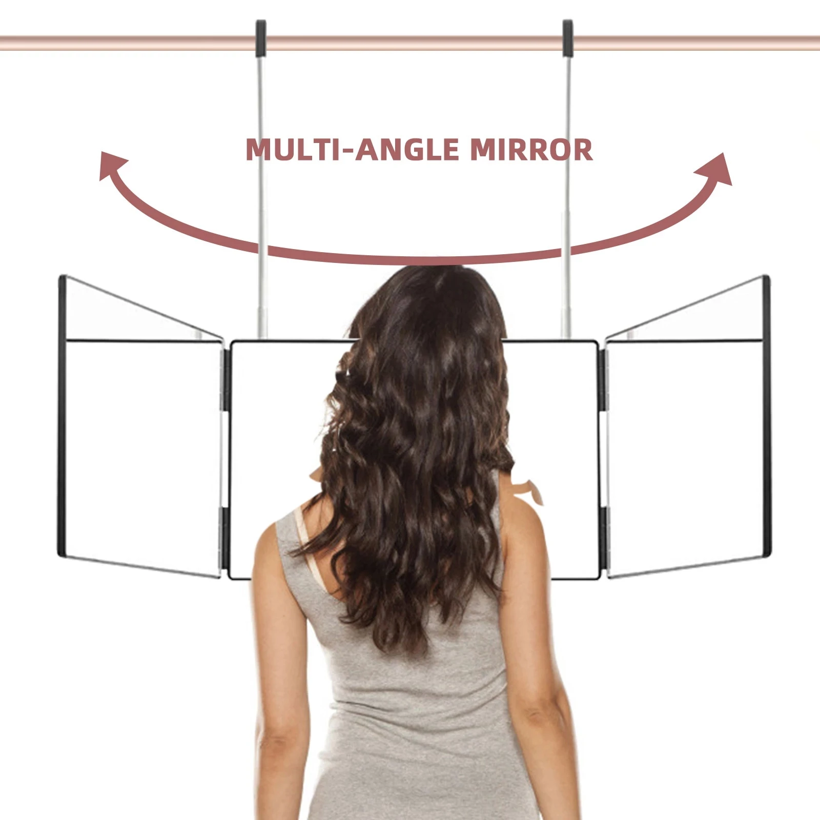 Зеркало для макияжа складное с регулируемой высотой 360 градусов |