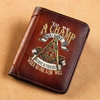 high quality genuine leather wallet master mason to be a champ when no one else will printing standard purse bk459