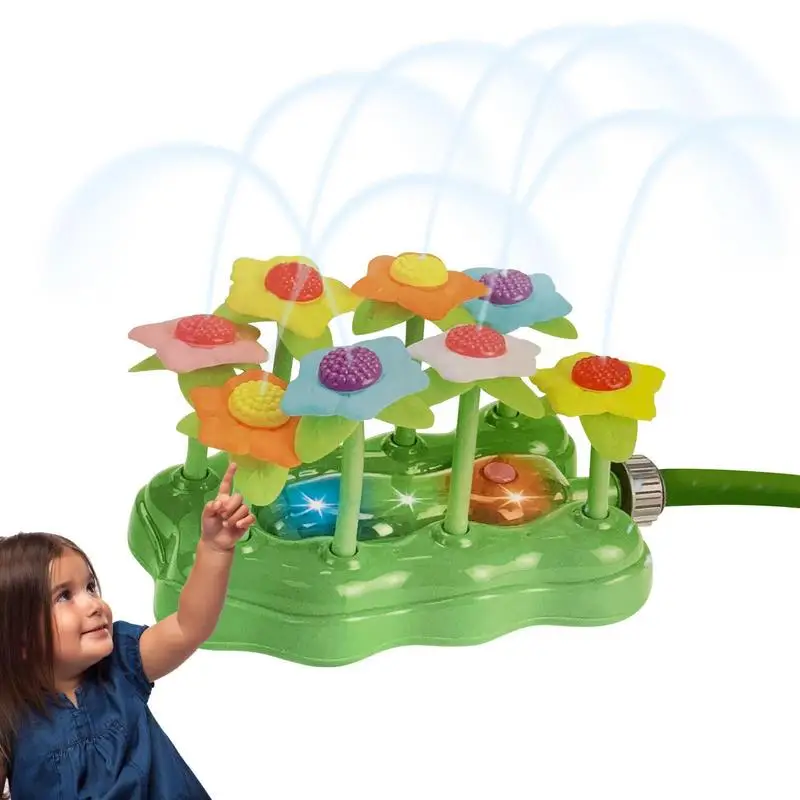 

Outdoor Water Spray Sprinkler Splash Toy Flower Sprinkler Toy Blossom Sprinkler Summer Toys For Kids Toddlers Garden Yard Toys